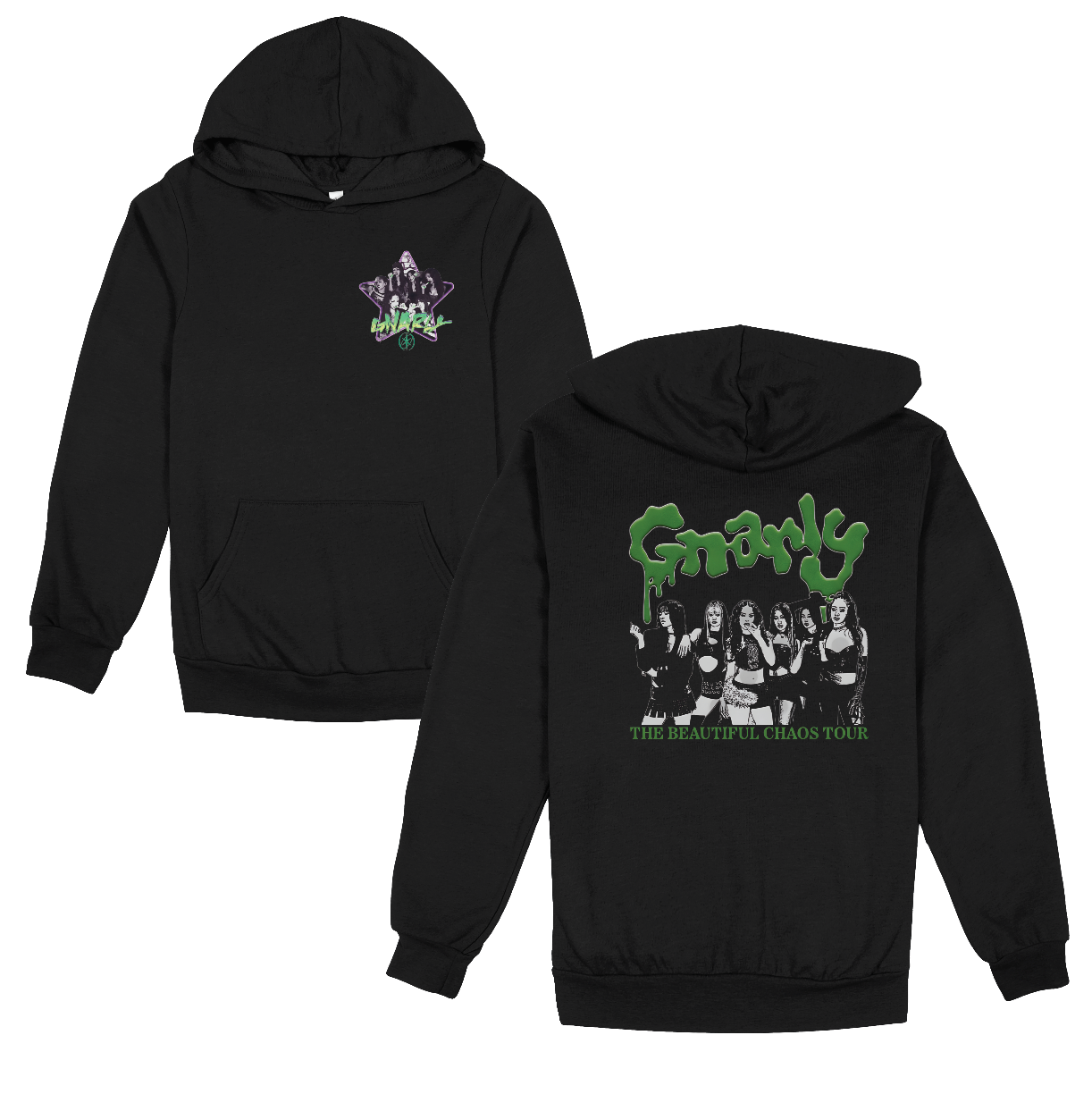KE Gnarly Hoodie front/back