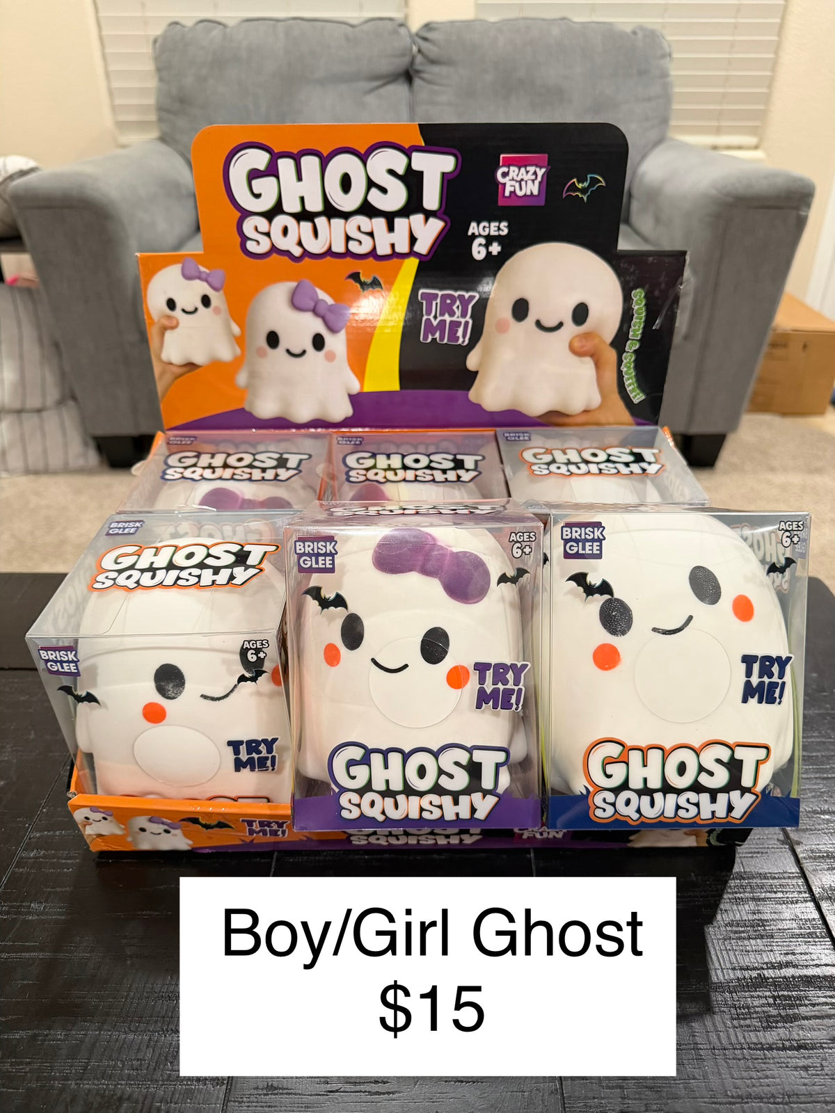 Boy/Girl Ghost Squishy