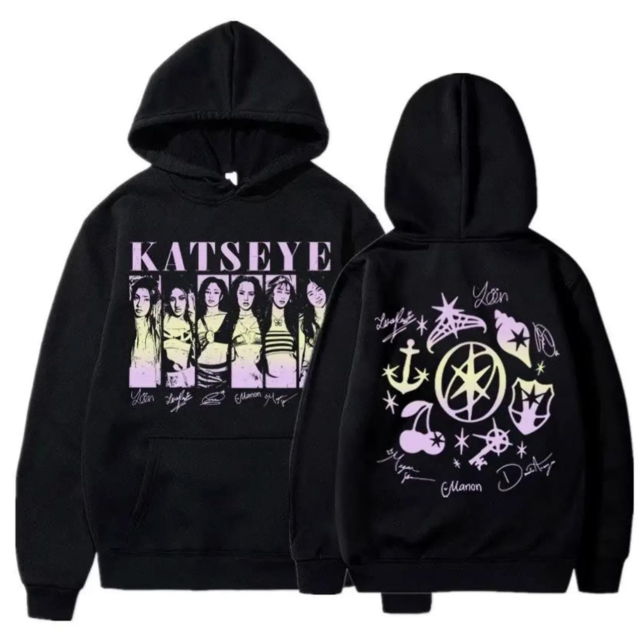 KE Music Album Hoodie front/back