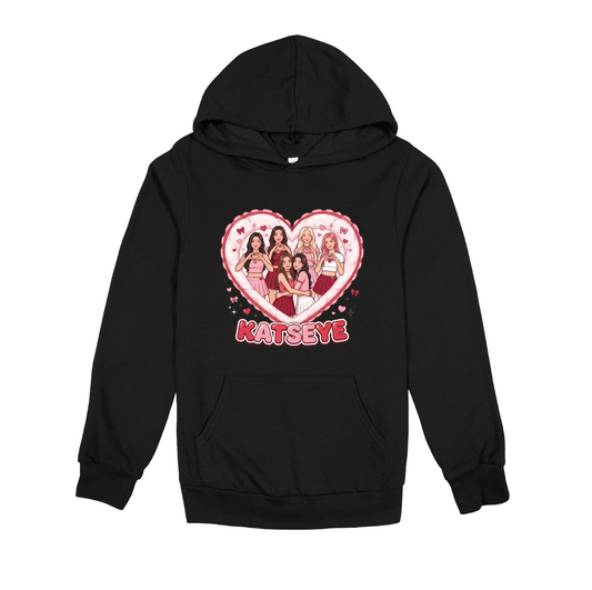 KE Valentine Heart Hoodie