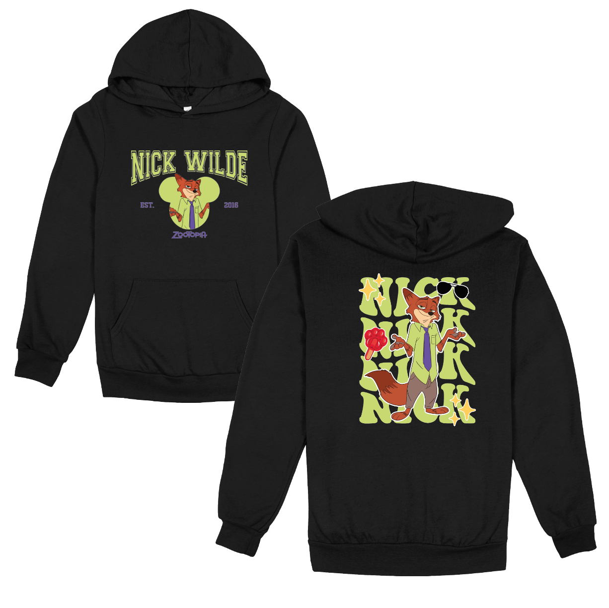 ZT Fox Hoodie front/back